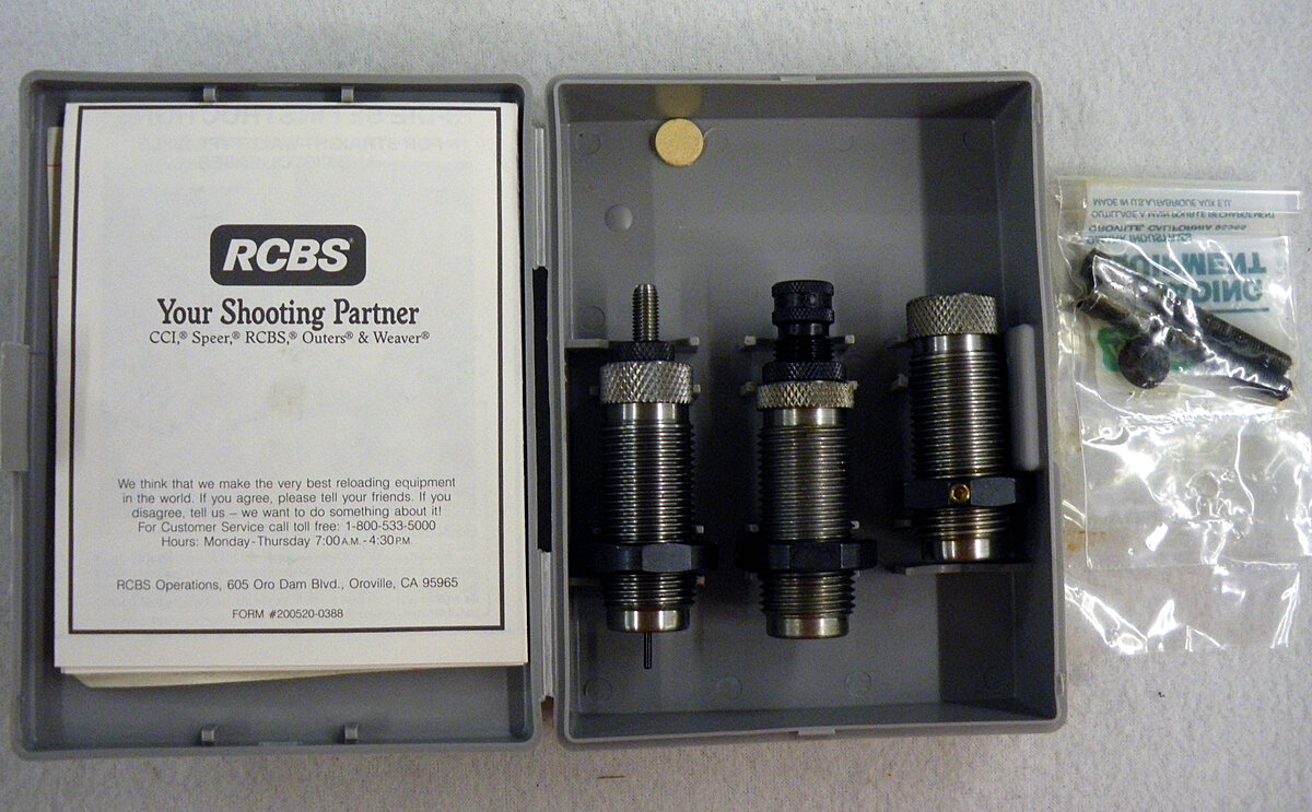 RCBS 3 Die Carbide Set .32 S& W -H&R Mag